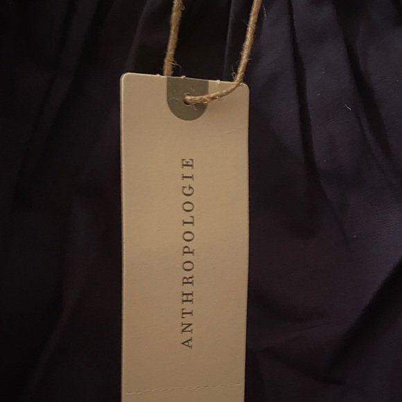 Maeve Midnight Blue Ruffle Crop Top - Picture 3 of 5